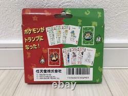Carte De Poker Pokemon Red & Green Playing Cards 1996 Très Rare Charizard De Jp