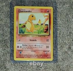 Carte Pokemon Charmander SHADOWLESS 46/102 NM Très Rare Base Set #46 NM