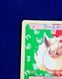 Carte Pokemon Topsun Flareon Green Back Number 136 Excellent Nintendo Release'95