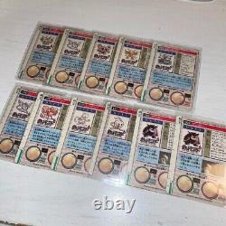 Carte Pokémon Très Rare Carddass Prism & Bandai Japonais Régulier Set De 11 Mewtwo