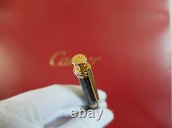 Cartier Must Fontaine Pen Avec Or 18 Carats Nib Très Rare Marque Nouveau Série
