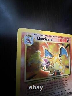 Charizard 4/102 Ensemble De Base Illimité Carte Holo Pokémon Très Bonne Condition