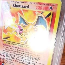 Charizard 4/102 Ensemble De Base Nuanced Pokemon Card Psa 3 Très Bon