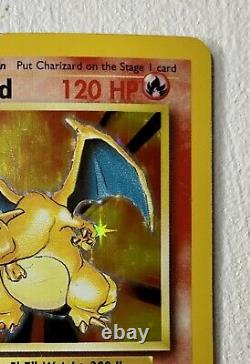 Charizard Base Set Holo Rare 4/102-pokemon Tcg 1999 Très Bon État Vg-ex-nm