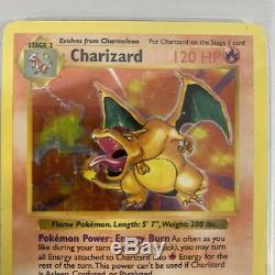Charizard Shadowless Psa 3 Très Bon 4/102 Set Base Holo Rare Carte Pokémon