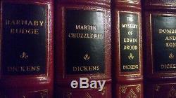 Charles Dickens Easton Press Black Label Cuir 8 Volume Set Tres Rare