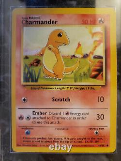 Charmander Original Très Rare 46/102 & Charmeleon 24/102 Ensemble De Base Cartes Pokémon