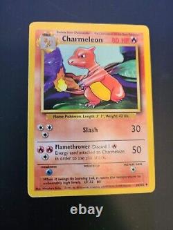 Charmeleon 1995 Perfect Condition, Authentique Carte Pokemon, Très Rare