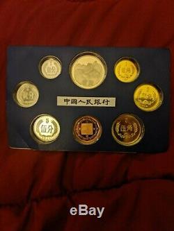 Chine 1984 Chinois Proof 8 Set Monnaies Produit Par Shanghai Mint Très Rare