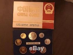 Chine 1984 Pièces Proof Set Chinois De Métal Par Shanghai Mint Très Rare