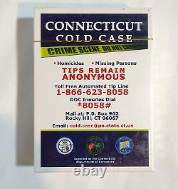 Connecticut Cold Case Cards Very Rare Complete Set Of All 5 Editions -brand New