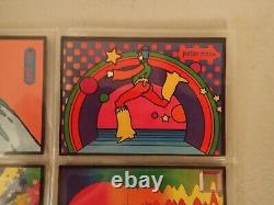 ENSEMBLE TRÈS RARE de 6 affiches promotionnelles de la galerie Peter Max pour Woodstock 25 ans, 1994.