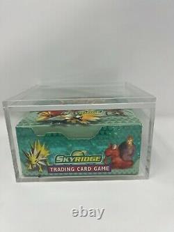 Empty Booster Box Skyridge Pokemon Set Très Rare Nm Avec Boîtier Magnétique Acrylique