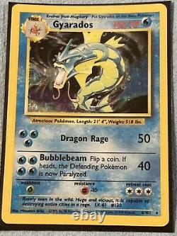 Ensemble De Base 999psa Très Nouveau Gyrados Holo Carte Pokémon Rare