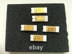 Ensemble De Processeurs Vintage Intel C4004 Très Rare, C4001, C4002-1, C4002-2, C4003, Gold