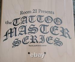 Ensemble complet de planches à roulettes Consolidated Tattoo Masters Très RARE Chambre 21 de 2002.