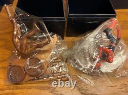 Ensemble de 12 mini-figurines de jouets en capsule Spider-man 2 très rares de Yamato Japan.