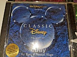 Ensemble de CD Disney Classics Volumes I, II, III, IV Très rare Tout neuf, scellé.