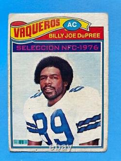 Ensemble de cartes de l'équipe des Dallas Cowboys de 1977 de Topps Mexicain - Les 17 cartes! Très rare
