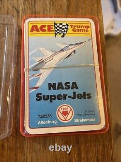 Ensemble de cartes très rare allemand de super-jets de l'ACE NASA des années 1970 scellé