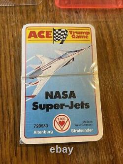 Ensemble de cartes très rare allemand de super-jets de l'ACE NASA des années 1970 scellé