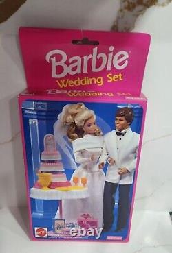 Ensemble de jeu de mariage BARBIE vintage Mattel 1993 neuf dans sa boîte ! SET TRÈS RARE ! SKU#10176515