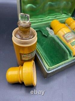 Ensemble de parfums très RARE des années 1920, égyptien Ahmed Soliman, 3 bouteilles dans leur boîte d'origine