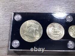 Ensemble de pièces de monnaie non circulées de 1948 dans un support de qualité - Très rare - Monnaie de Denver - 091723-0008