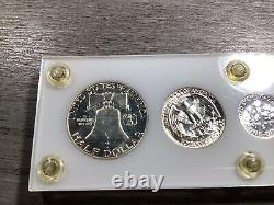Ensemble de preuves de la Monnaie des États-Unis de 1954 - 5 pièces - Très rare - 040524-84