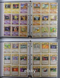 Équipe complète de cartes communes et peu communes des séries de cartes Pokémon japonaises Base, Fossil, Jungle et Team Rocket