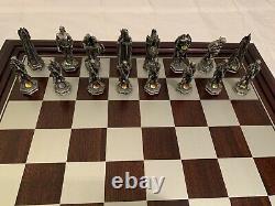 Franklin Mint Chess Set Seigneur Des Rings Ensemble Officiel Très Rare Tolkien 2001