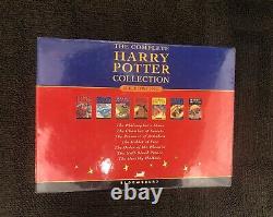 Harry Potter première édition ensemble de 7 livres COUVERTURES DURES TRÈS RARE NEUF / SCELLÉ