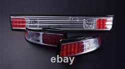 Jdm Nissan Silvia S14 Kouki D-max Led Tail Lampe & Garnir 3 Set Chrome Très Rare