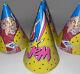 Jem Birthday Party Hats Set Of 4 Vintage 1986 Hasbro Very Rare Nice Groupes Intacts