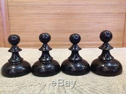 Jeu D'échecs Big Géant En Bois Vintage Soviétique Russe 50-60 Made In Urss Très Rare