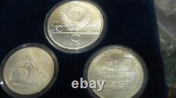 Jeux olympiques de Moscou XXII - Ensemble de 6 pièces de monnaie 1980 URSS (Fédération de Russie) Très rare