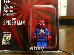 Lego Marvel Ps4 Spider Man Mini Figure 2019 Sdcc Très Rare