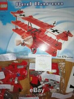 Lego Red Baron Fokker Triplan 10024 Complete Marque Nouveau (boîte Ouverte) Très Rare