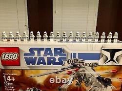 Lego Star Wars 10195 Republic Drop Ship At-ot Walker Bonus Figs Très Rare