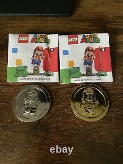 Lego Super Mario Gold And Silver Coin Edition Limitée Très Rare