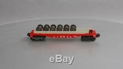 Lionel 6262 Rouge Avec 6 Jeux Wagon Plat De Roue De Type I Ex Tres Rare
