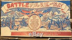 Marx Bataille Du Bleu & Gray Play Set No. 4658 99,9% Très Bon Dans Box Rare