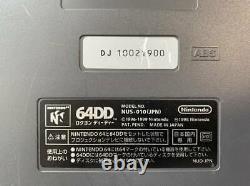 Nintendo 64 + 64dd Console Set Modèle Nus-010 Japan Limited Très Rare