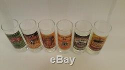 Objets De Collection Très Rares Ensemble De 6 Verre Shot Jack Daniels Tennessee Whiskey Vieux # 7