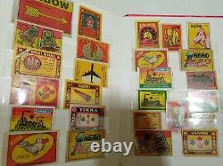 Old Matchbox Labels India Vintage Theme Rare Set De 156 Pcs Album Très Bon