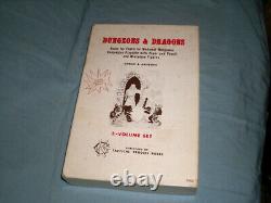 Original 1974 Tsr Dungeons & Dragons White Box Set (very Rare Et Exc!)