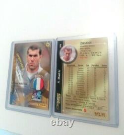 Panini Zidane Très Rare Set De 10 Cards Near Mint Condition 1996 À 2004 Psa
