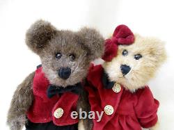Peluche Boyds Bears 6 Ensemble Très Rare May Company Exclusif George + Gracie 1998