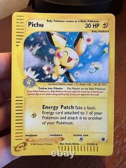Pichu (holo) 22/165 Expédition Pokémon Nm-mit Very Clean Card