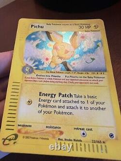 Pichu (holo) 22/165 Expédition Pokémon Nm-mit Very Clean Card
